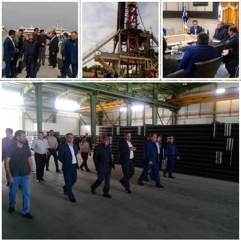 گزارش تصویری بازدید مهندس سید عبدالله موسوی مدیر عامل شرکت ملی حفاری ایران از شعبه این شرکت در جزیره کیش و تاسیسات